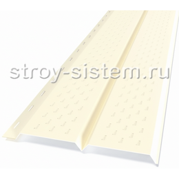 Софит перфорированный металлический 0,45 RAL1015 светлая слоновая кость Софит перфорированный металлический 0,45 RAL1015 светлая слоновая кость