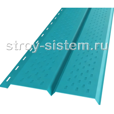 Софит перфорированный металлический 0,4 RAL5021 водная синь Софит перфорированный металлический 0,4 RAL5021 водная синь