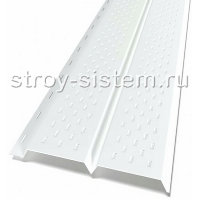 Софит перфорированный металлический 0,45 RAL9003 сигнальный белый