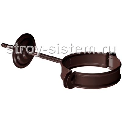 Хомут трубы Docke STAL Премиум D125/90 мм RAL 8019 шоколад