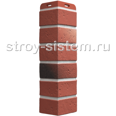 Угол наружный под кирпич Docke Berg рубиновый