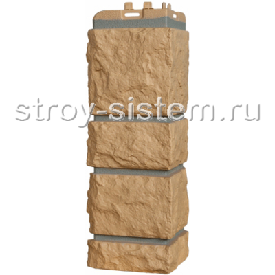 Угол наружный Grand Line Камелот Премиум горчичный (шов RAL 7006) Угол наружный Grand Line Камелот Премиум горчичный (шов RAL 7006)