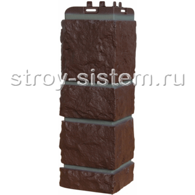 Угол наружный Grand Line Камелот Премиум шоколадный (шов RAL 7006) Угол наружный Grand Line Камелот Премиум шоколадный (шов RAL 7006)