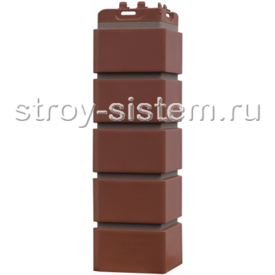 Угол наружный Grand Line Клинкерный кирпич Элит махагон Угол наружный Grand Line Клинкерный кирпич Элит махагон