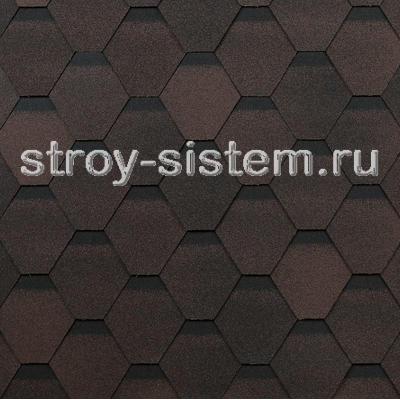 Гибкая черепица Технониколь Shinglas Оптима Соната коричневая