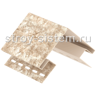 Угол наружный Stone House кварцит светло-бежевый Угол наружный Stone House кварцит светло-бежевый