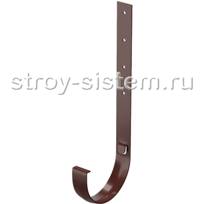 Кронштейн желоба Docke Standard D120 мм длинный металлический RAL 8019 Темно-коричневый Кронштейн желоба Docke Standard D120 мм длинный металлический RAL 8019 Темно-коричневый