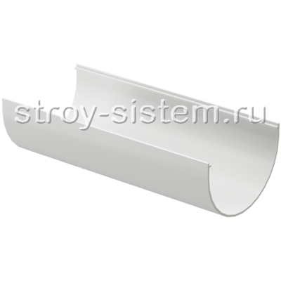 Желоб водосточный Docke Standard D120/80х1500 мм RAL 9003 Белый Желоб водосточный Docke Standard D120/80х1500 мм RAL 9003 Белый