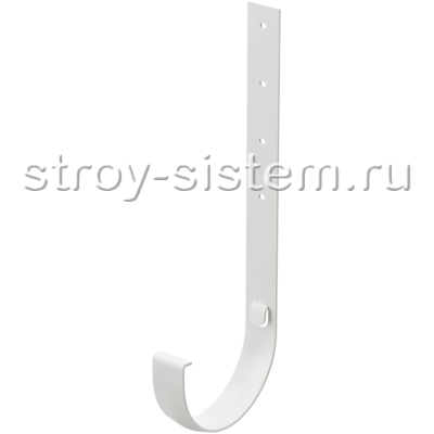Кронштейн желоба Docke Standard D120 мм длинный металлический RAL 9003 Белый Кронштейн желоба Docke Standard D120 мм длинный металлический RAL 9003 Белый