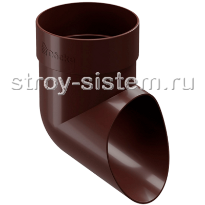 Наконечник трубы Docke Standard D80 мм RAL 8019 Темно-коричневый Наконечник трубы Docke Standard D80 мм RAL 8019 Темно-коричневый