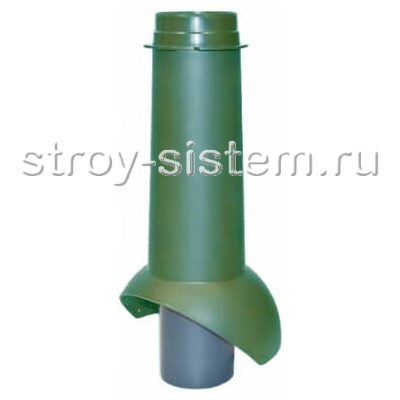 Выход канализации Krovent Pipe-VT 110is RAL 6005 Зелёный мох